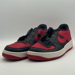 Nike Air‎ Force 1 Low Shoes Mens Size 6.5 Black  Bred Colorway Retro Basketball
